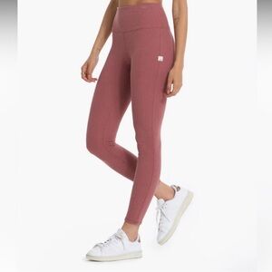 Vuori Rosewood Thermal Waffle Knit leggings